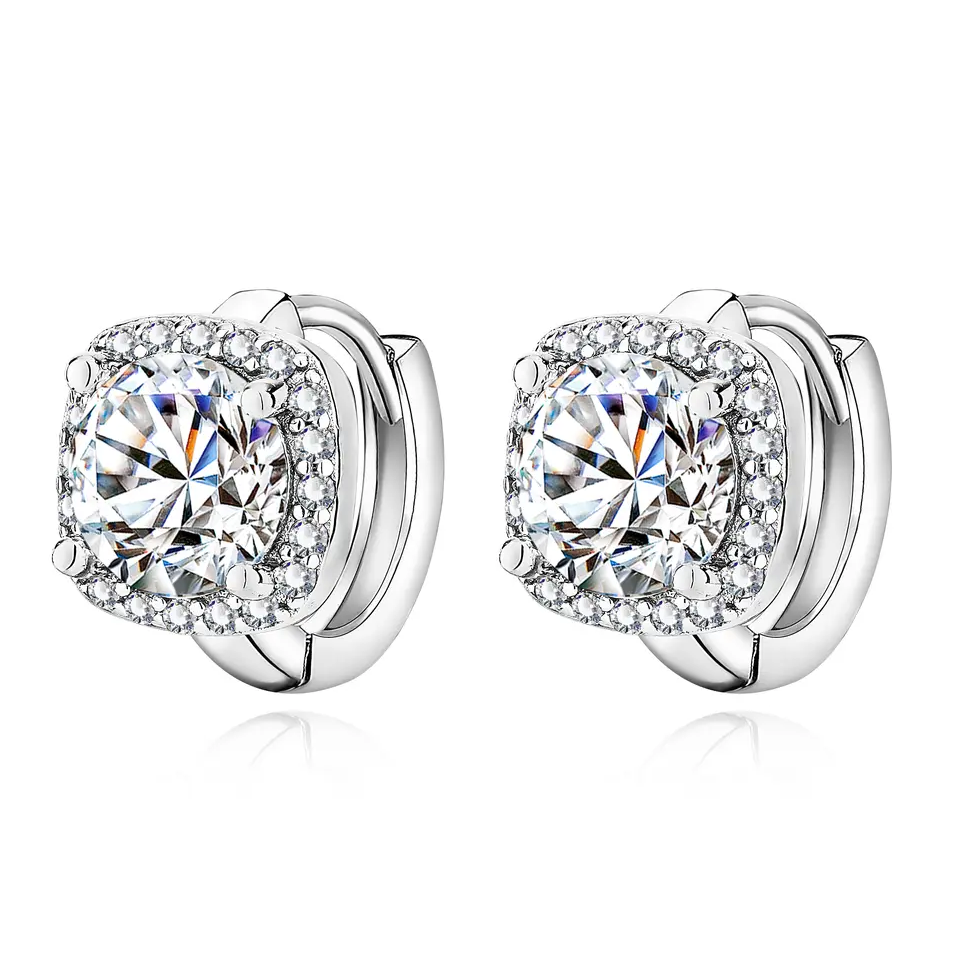Goldbeschichtete Ohrringe Mit Brillantgeschliffenen Kristallen Diletta Für Elegante Auftritte