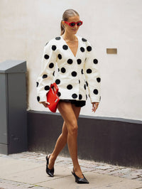 Blazer mit figurbetontem Schnitt und V-Ausschnitt