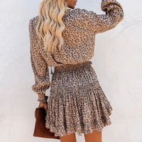 Nienke - Kleid mit Leopardenmuster