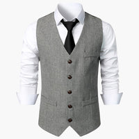 Herren Herringbone Trachtenweste - Robert