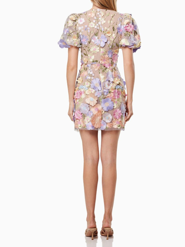 Flora - Pastellfarbenes Florales Kleid