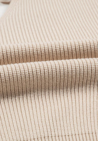 Blanche - Langärmeliger Pullover mit V-Ausschnitt und Rückenverknüpfung