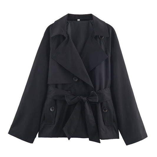 Locker sitzender kurzer Damen-Trenchcoat - Elayne