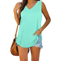 Nana - Jersey-Tanktop mit V-Ausschnitt