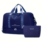 Dunkelblau mit Kosmetiktasche