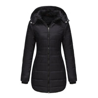 Lange Damenjacke mit Kapuze - Naelle