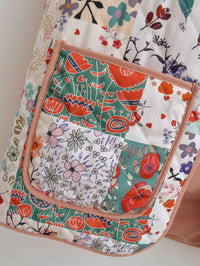 Weste mit Blumenmuster und Patchwork