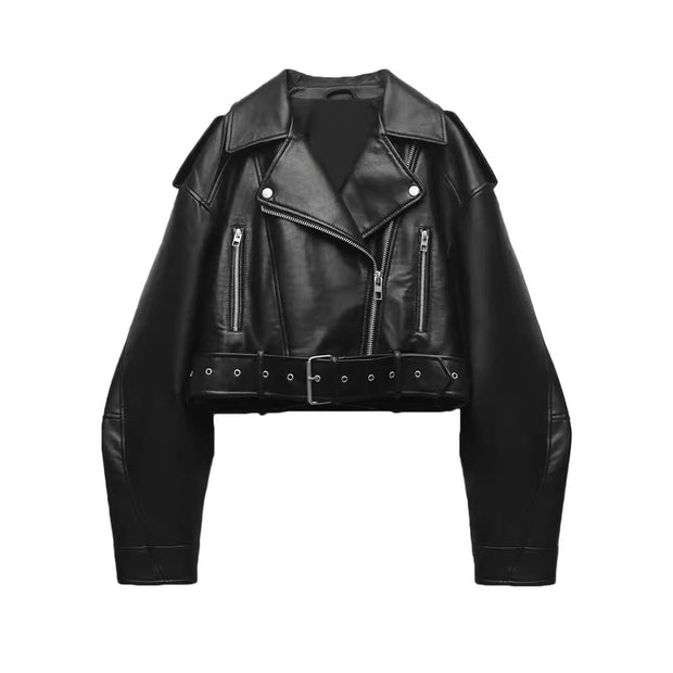 Waschbare Lederjacke mit Farbverlauf