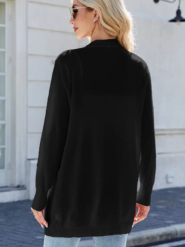 Strickjacke mit Streifenmuster und lockerer Passform