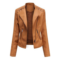 Lederjacke aus gewaschenem Lammleder