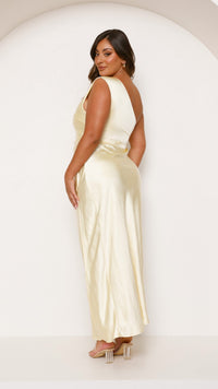 Langes One-Shoulder-Kleid für Damen – Rousa