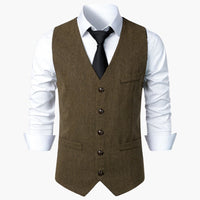 Herren Herringbone Trachtenweste - Robert