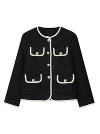 Kurze Damenjacke mit Zierknöpfen - Alida