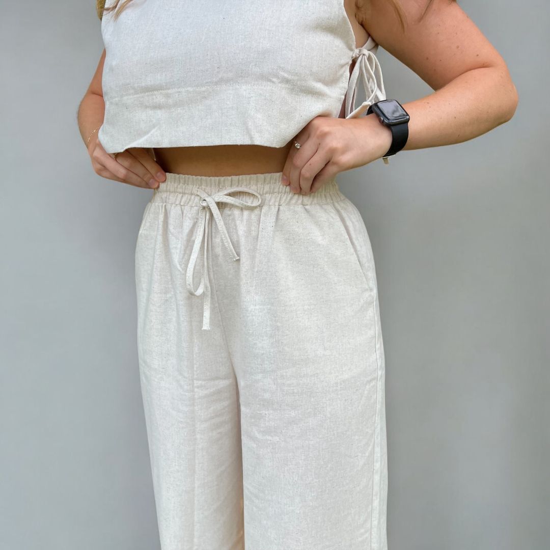 Millie 2-teiliges Leinen-Set