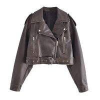 Waschbare Lederjacke mit Farbverlauf