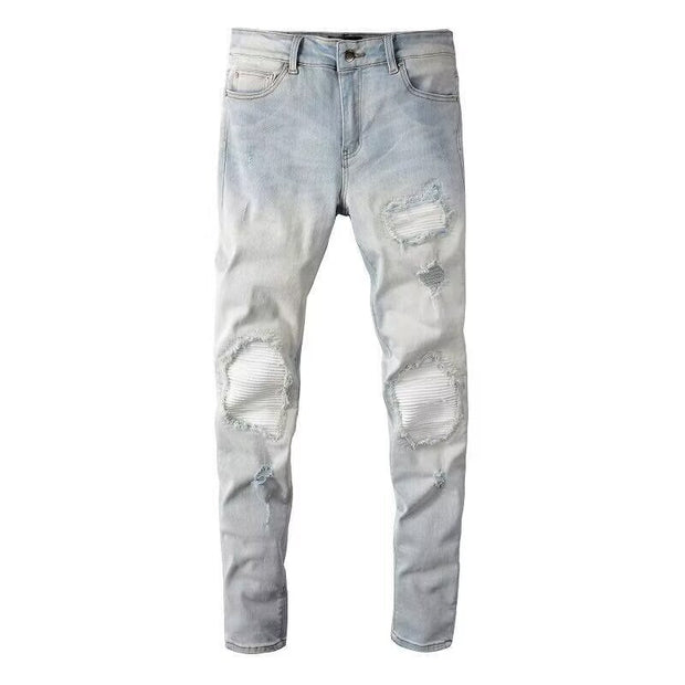 Schmale Jeans mit ausgefranstem Effekt - Eirikur