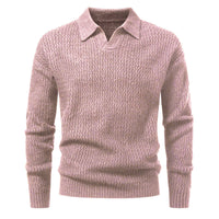 Herren-Jacquard-Strickpullover mit breitem Kragen - Raptor