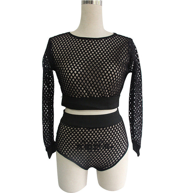 Coverall Hollow Sexy Badeanzug Bikini Set