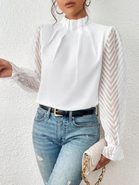 Langarm-Rollkragenbluse für Frauen - Elyra