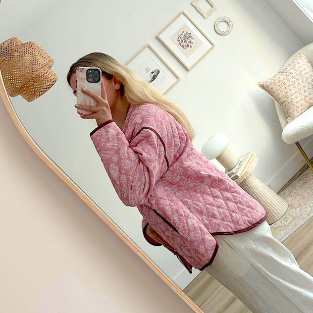 Bella Leichte Jacke mit Blumenmuster