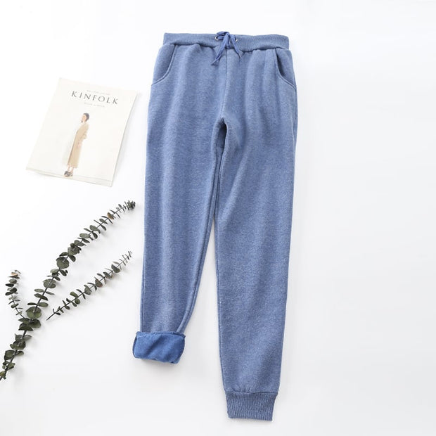 Damenhose mit Samteffekt innen - Lureta