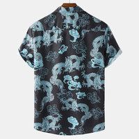 Stilvolles Herren Kurzarm Hemd mit Blumen Design