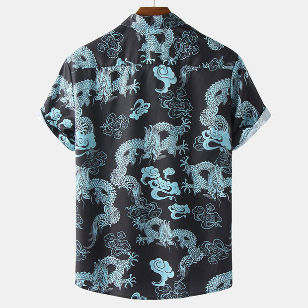 Stilvolles Herren Kurzarm Hemd mit Blumen Design