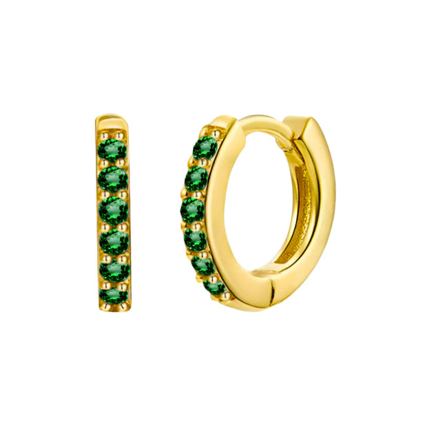 Ohrringe Aus Gold Mit Grünen Zirkonien Enara Elegante Schmuckstücke Für Jeden Tag Und Besondere Anlässe