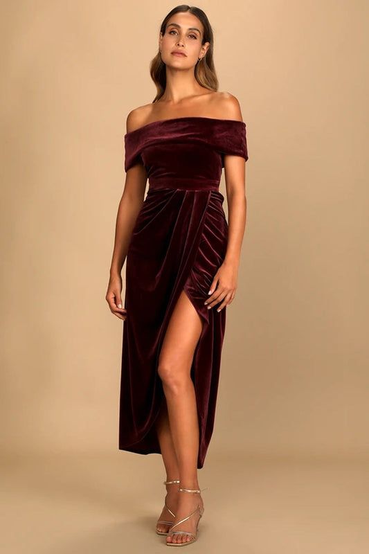 Elegantes Samtkleid für Frauen - Fatima