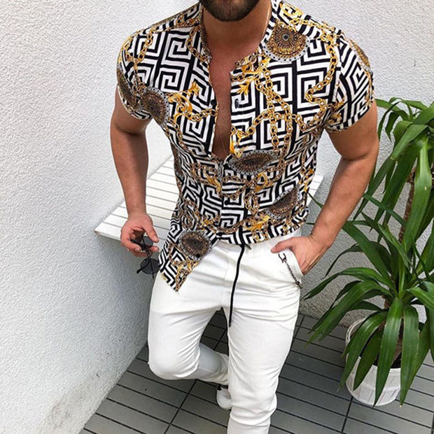 Stylisches Premium Herren Kurzarm Hemd