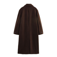 Designer-Damenmantel mit weitem Schnitt - Alviane