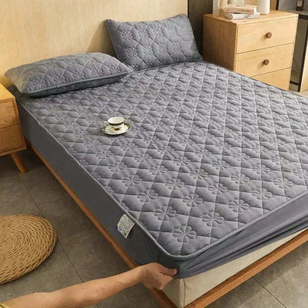 Dream Haven - Weiches Spannbetttuch + 2 Kopfkissenbezüge
