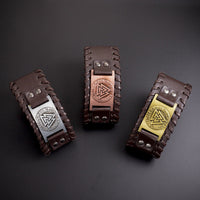 Viking-Lederarmband für Herren – Leif