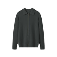 Herrenstrickjacke mit Kragen - Franco