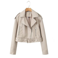 Waschbare Lederjacke mit Farbverlauf