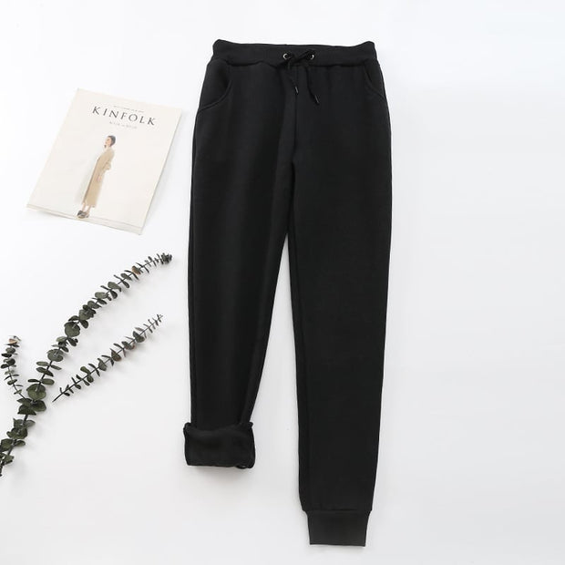 Damenhose mit Samteffekt innen - Lureta