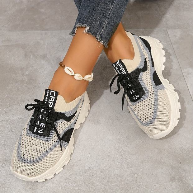 Adele - Turnschuhe aus Mesh mit Spitzendetails