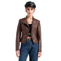 Lederjacke aus gewaschenem Lammleder