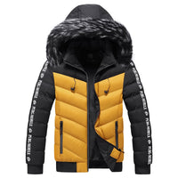 Herren Steppjacke mit Kunstfellkapuze - Elian