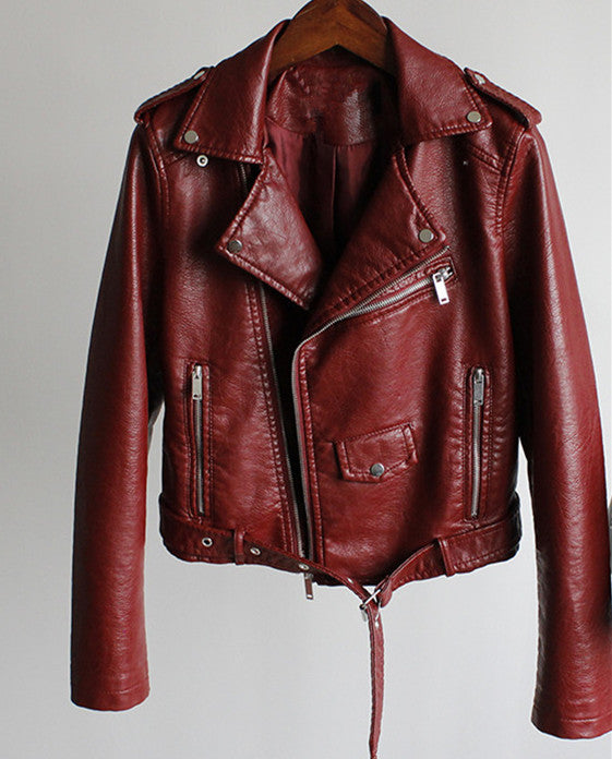Zeitlose Lederjacke mit vielseitigem Design