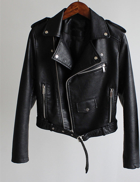 Zeitlose Lederjacke mit vielseitigem Design