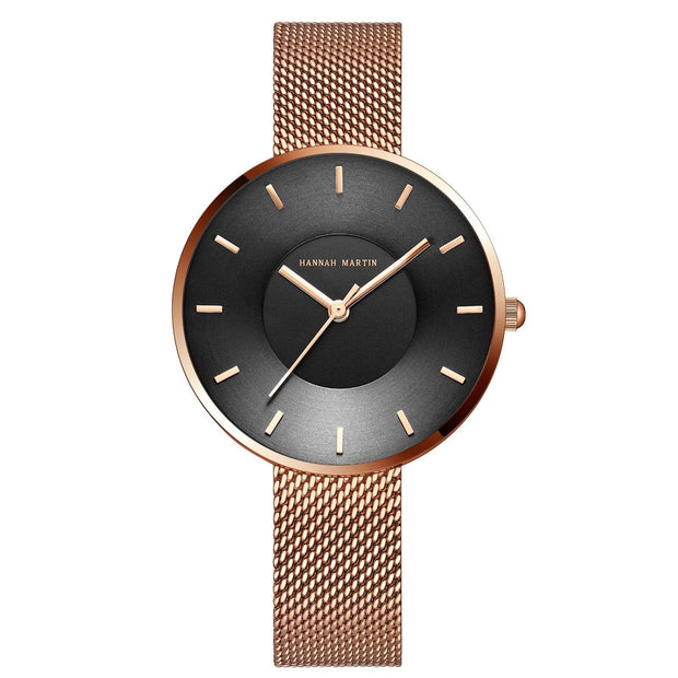Minimalistische Damenuhr aus Mesh mit elegantem Design