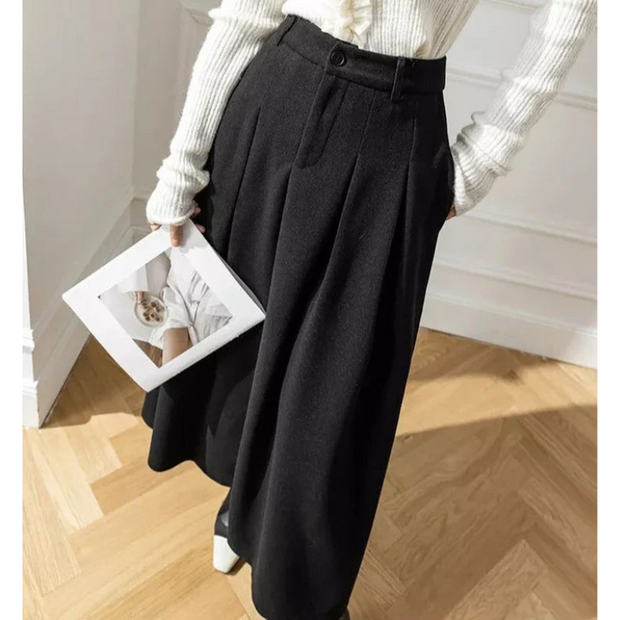Faltenrock Mit Hoher Taille für Damen - Lässig