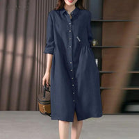 Juliette - Hemdblusenkleid mit Knopfleiste und Brusttasche