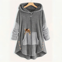 Loes - Warmer flauschiger Katzen-Hoodie
