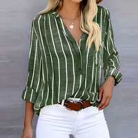 Jantien - Trendy Gestreifte Damenbluse