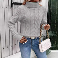 Damen-Rollkragenpullover aus Strick - Freja