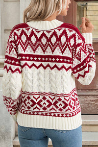 Weihnachtsdesign Strickmantel für Frauen - Maelinne