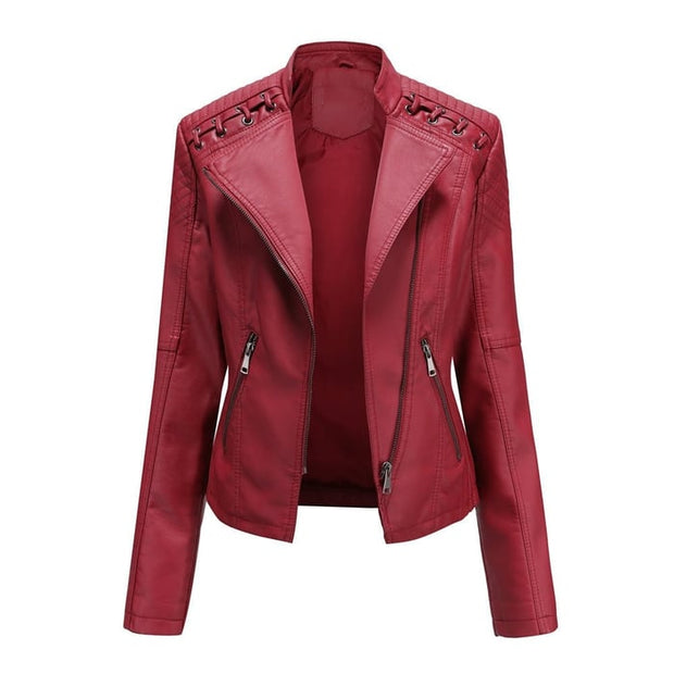 Lederjacke aus gewaschenem Lammleder