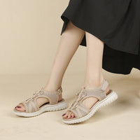 Orthopädische Sandalen mit verstellbarem Doppelriemen und ergonomischem Fußbett - Sarel